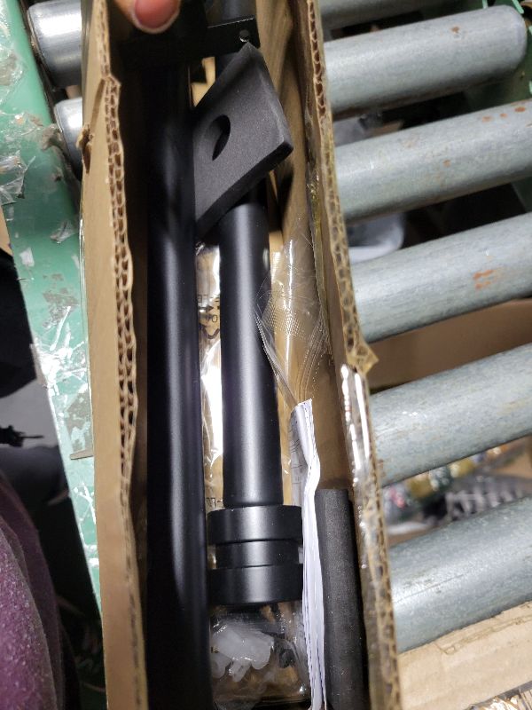 Photo 1 of 12-20 inch Short Adjustable Matte Black Curtain Rods,1 inch Diameter Heavy Duty Side Curtain Rod Set with Aluminum Finals for Windows, Door, Drapery