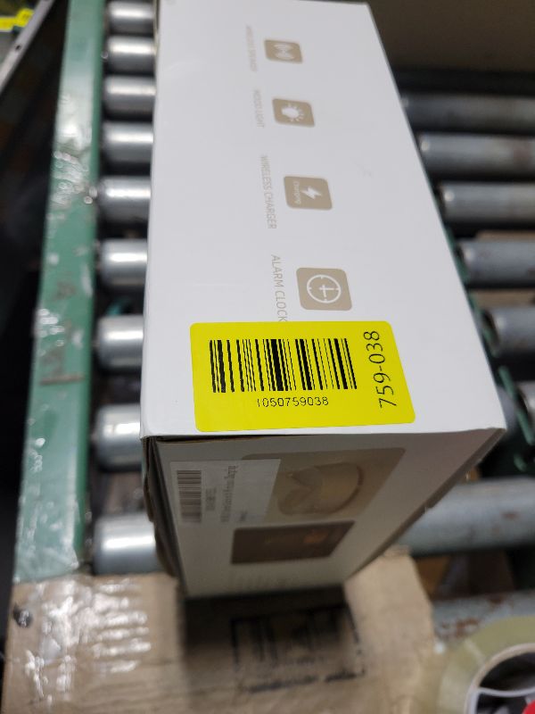 Photo 1 of Alarm Clock with Wireless Charging Station, Clock for Bedroom with Dimmable Night Light Bluetooth Speaker, Wireless Charger Dock Station for iPhone 16 15 14 13 12 11 Pro Max, Apple Watch