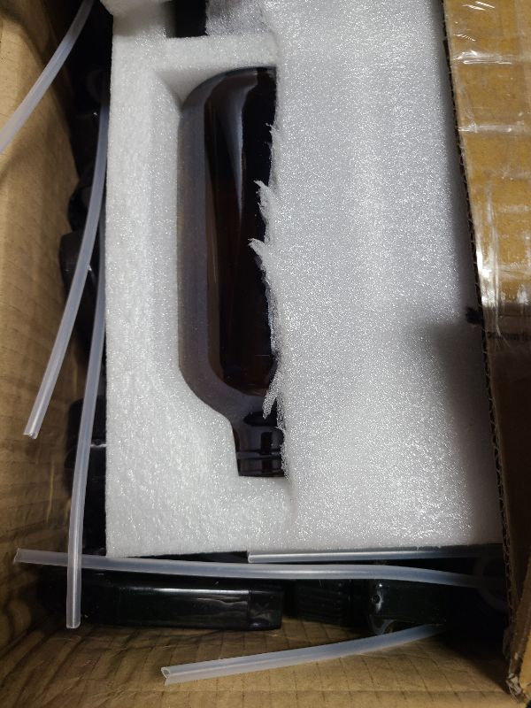 Photo 1 of 16oz Amber Glass Spray Bottles,Glass Spray Bottles for Cleaning,spray Bottle for Hair,Amber glass Spray Bottle for Window cleaner, plants, aromatherapy, facial hydration, hair care, flowers 12pcs