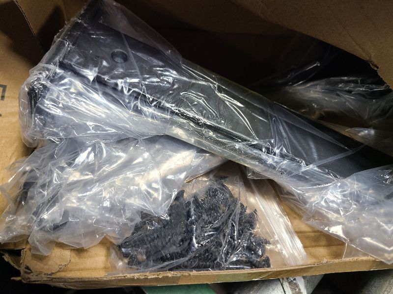 Photo 1 of 12 Pack - 10 inch Black Hidden L Shelf Bracket (1/5 Inch Thicked) Iron Floating Shelf Brackets Rustic Industrial Metal Brackets for Shelf Support