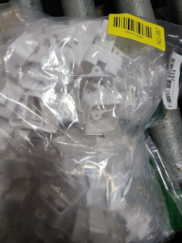 Photo 1 of 100 Pcs White Mounting Brackets, Light Clips W/Screws, Fits Govee RGBIC LED Permanent Outdoor LED Lights Non-Pro/Original H705, Elite Version H805, for Various Surfaces like Wood, Steel Siding etc