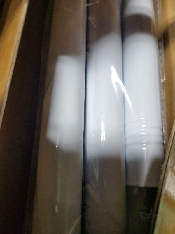 Photo 1 of 2 Pack White Tension Curtain Rod for Windows 28 to 48 Inch,7/8"Small Shower Curtain Rod for Bathroom,Pressure Spring Tension Curtain Rod No Drilling for Closet Doorway Kitchen