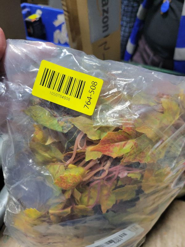 Photo 1 of 2 Pack Fall Maple Leaf Garland Clearance - 6.5ft/Piece Artificial Fall Foliage Garland Autumn Decoration for Home Wedding Halloween Party Thanksgiving