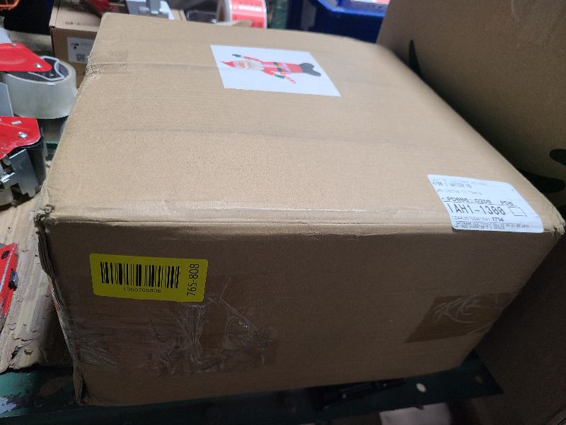 Photo 1 of 12 Ft by 7 Ft Giant Christmas Inflatables Santa Claus Christmas Decorations Outdoor, Blow Up Santa Holds Candy Cane with Built-in LED Lights Tethers Stakes for Yard Lawn Garden Holiday Party Decor