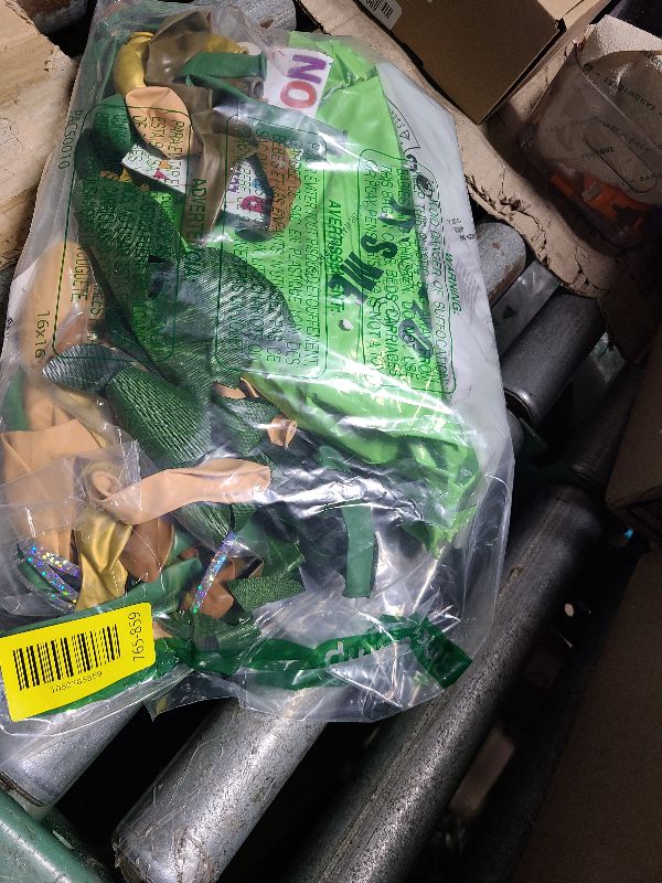 Photo 1 of 170Pcs Jungle Safari Balloons Garland Kit, Safari Baby Shower Decorations Sage Green Brown & Animal Print Balloons Palm Leaves for Woodland Themed Giraffe Wedding Two Wild One Birthday Party Supplies