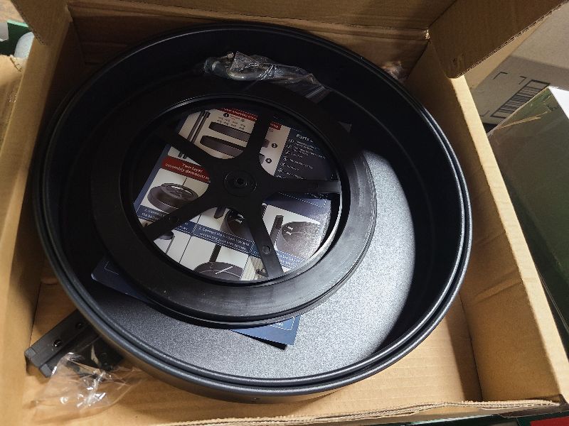 Photo 1 of 2 Tier Metal Lazy Susan Organizer, 12 Inch Rotating Turntable Double Lazy Susans for Cabinet Kitchen Bathroom, Anti-Rust Two Tiered Spinner Tray Carousel Organizer for Spice Rack Countertop Black