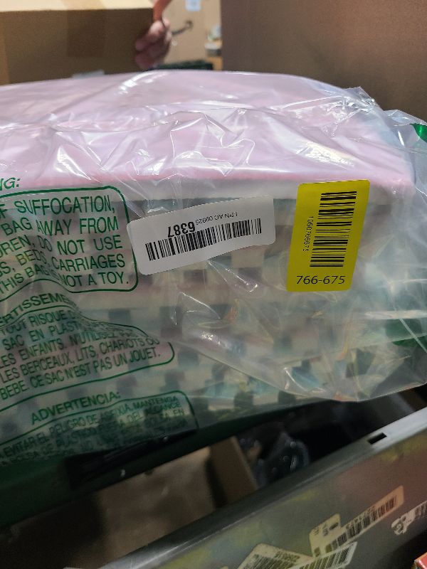 Photo 1 of 12 Pcs Plush Foam Interlocking Carpet Tiles,Soft Shaggy Fluffy Floor Area Rugs with Padding,Colorful Floor Protective Mats for Home Kids Room Playroom (Pink and Light Blue, 11.8 x 11.8 x 0.39)