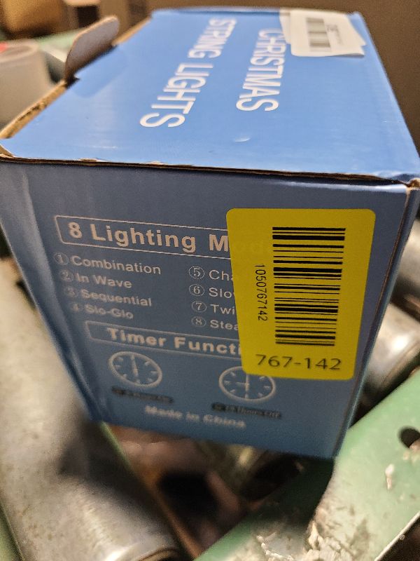 Photo 1 of 100ft White Christmas Lights Outdoor 300 LED String Lights Indoor Clear Wire Waterproof, 8 Modes Connectable Twinkle Fairy String Lights Plug in for Outside Room Bedroom Party Wedding Decorations