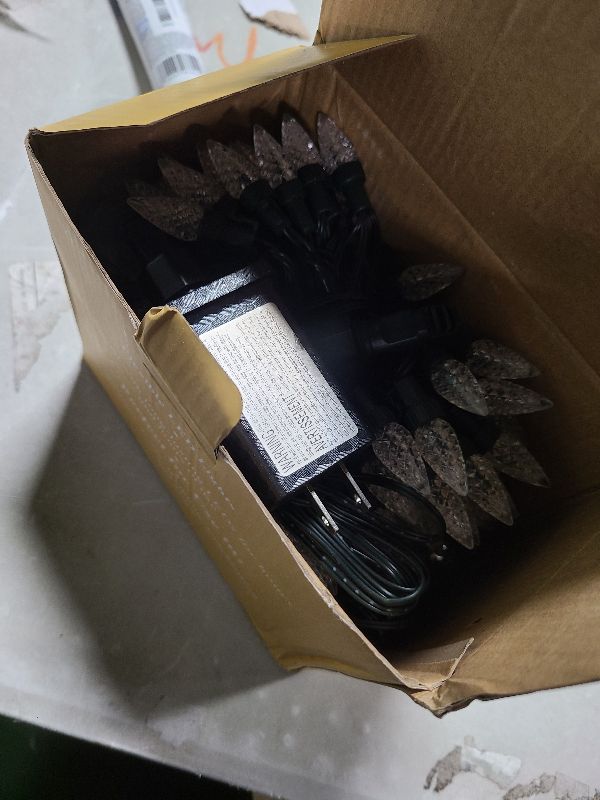 Photo 1 of 2 Pack C6 Christmas Lights Outdoor Indoor, Total 200 LED 66 FT Connectable Christmas String Lights with Timer & 13 Modes, Waterproof Twinkle Light for Xmas Tree Party Wedding Decorations (Cool White)