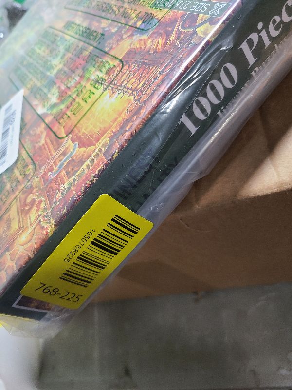 Photo 1 of 1000 Piece Cardboard Jigsaw Puzzles, Beautiful Christmas Puzzle - Every Piece Unique, Softclick Technology for 27x20 Inch