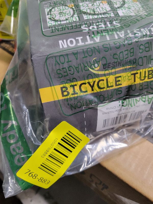 Photo 1 of 2 Pack 29 Inch Bike Tube FV48mm Presta Valve, 29" Bicycle Tube for 29 x 2.125/2.2/2.25/2.3/2.35/2.4 Bike Tire, Butyl Rubber Inner Tube with 2 Tire Levers for Mountain MTB Bike