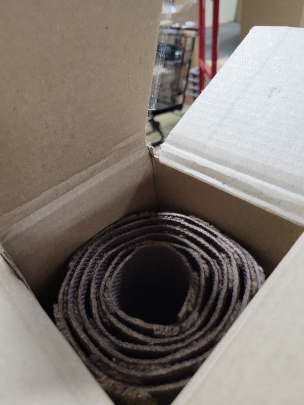 Photo 1 of 2' x 6' Runner Rugs with Rubber Backing, Indoor Outdoor Utility Carpet Runner Rugs, Checkered Brown, Can Be Used as Aisle for The RV and Boat, Laundry Room and Balcony