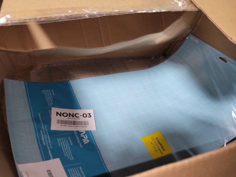 Photo 1 of **MSRP 10.99**Non-Slip PVC Cutting Mat, Rectangular, Blue-12 by 24 inches, Solid Pattern, Artist's Cutting Mat, 12x24 inch, 1 Count