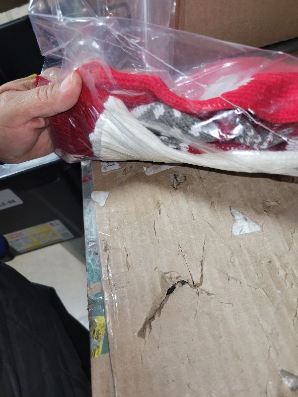 Photo 1 of 2 Patterns Christmas Vintage Dog Sweaters Winter Puppy Sweaters Reindeer Heart Cat Warm Clothes for Small Dog and Cat (L, Fit 6.6 lbs - 9.9 lbs)