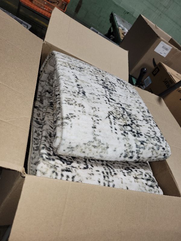 Photo 1 of 9x12 Area Rugs for Living Room, Washable Modern Abstract Large Area Rug Neutral Soft Non Slip Kids Rug Stain Resistant Indoor Carpet for Bedroom Dining Room Playroom Home Office(Beige Grey, 9'x12')