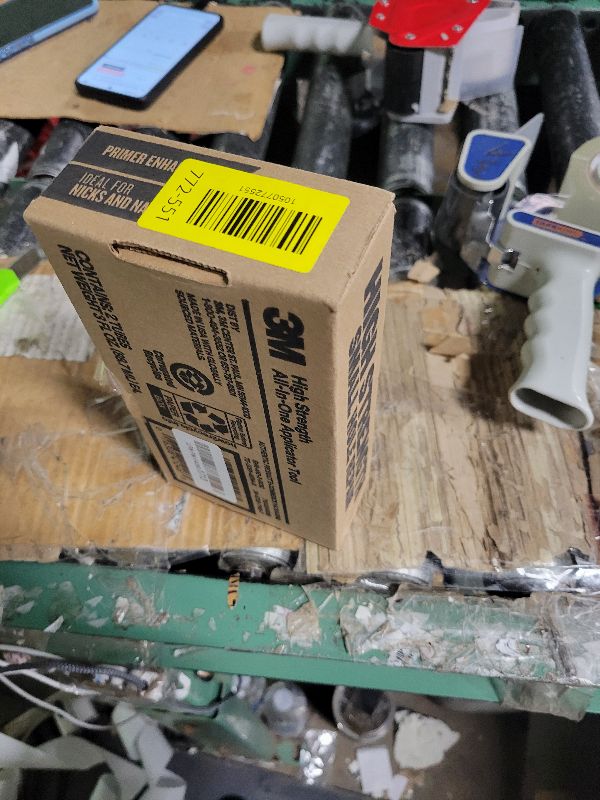 Photo 3 of 3M Small Hole Repair High Strength, All in One Applicator Tool, 2-Pack, Quick and Easy Repair for Nicks and Nail Holes, Includes Putty Knife, Spackle, and Sanding Pad For Wall Repairs (SHR-AIO-2-SIOC)