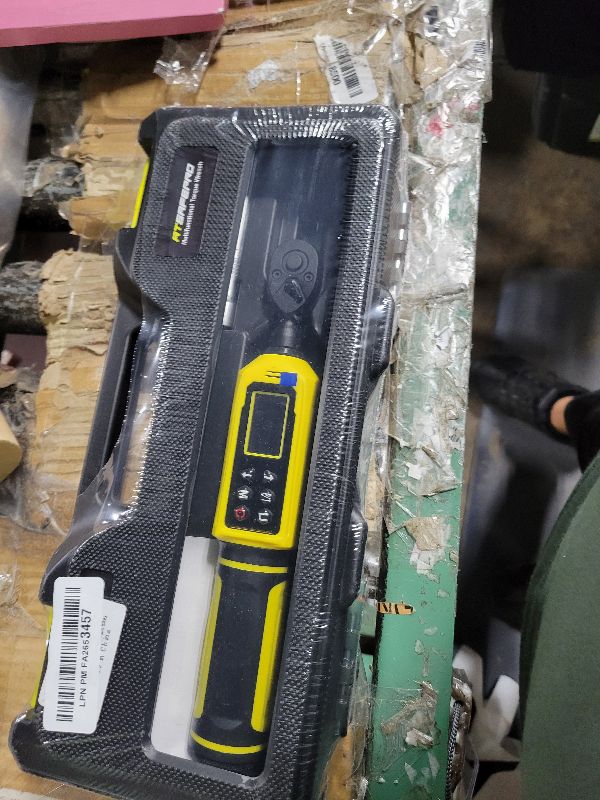 Photo 1 of 1/4" Digital Torque Wrench (4-265.6 in.lbs) w/Color Screen, 5 Units, ±2% Accuracy, Buzzer/Vibration/LED, Inch Pound Torque Wrench Set Includes Extension & 1/4 to 3/8 Adapter for Bike, Motor, DIY