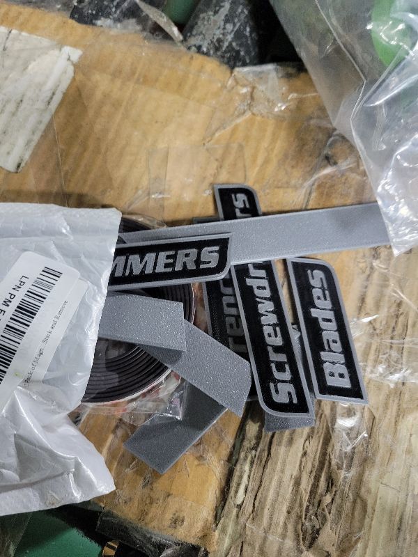 Photo 1 of 12 Pack of Magnetic Toolbox Labels, 3D Printed Toolbox Drawer Tags Magnetic Tool Box Labels, Multipurpose Tool boxs Tags, Easy to Stick and Remove