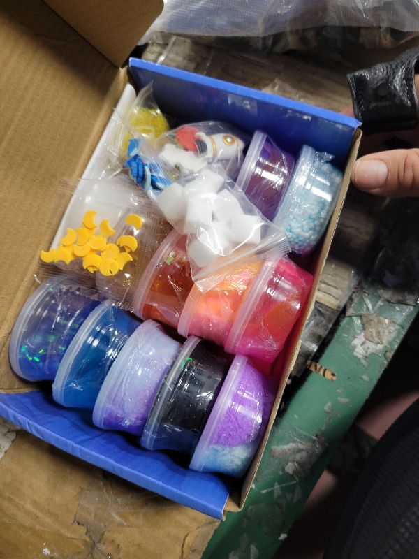 Photo 1 of 13 Pack Crunchy Slime kit,DIY Butter Slime,Stress Relief Toys,Craft Toy, for Girl and Boys Party Favors,Easter Basket Fillings