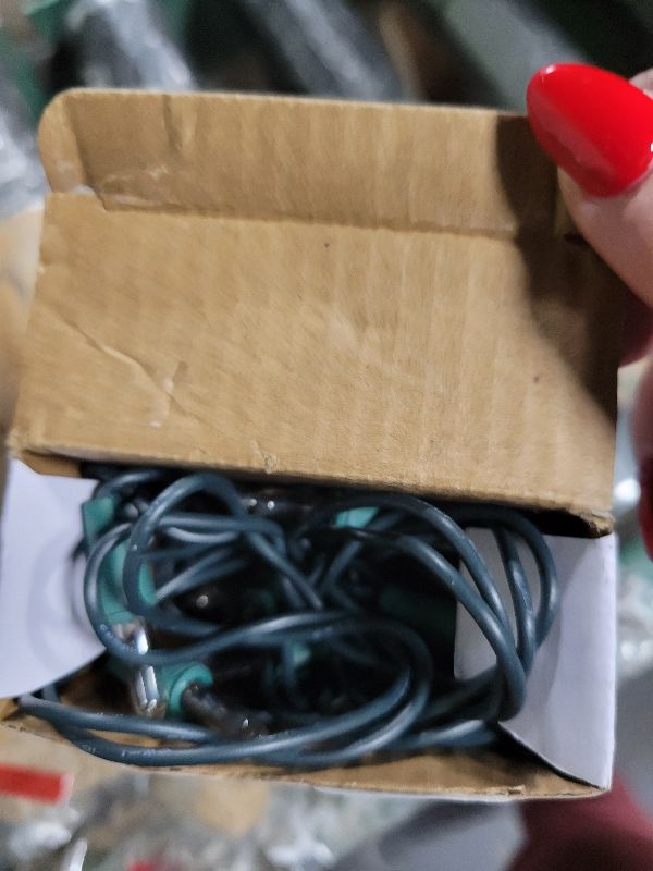 Photo 1 of 20-Count Clear Mini Christmas Light Set, 4ft Green Wire