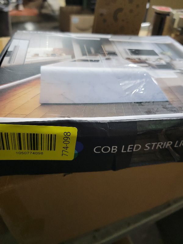 Photo 1 of 100FT COB Led Strip Lights, Uniform 6500K COB Rope Light,Bright Daylight White lights,High Density,App/Remote Control,Indoor 24V Cuttable Cabinet Lights for Bedroom,Bookshelf,Showcase,Kitchen