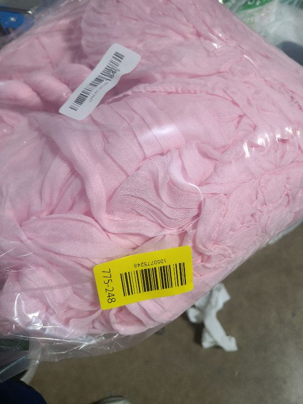 Photo 1 of 12 Pack Light Pink Table Runner, 10FT Pink Cheesecloth Table Runner Gauze Boho Cheesecloth Table Runners for Party Wedding Baby Shower Bridal Table Decor