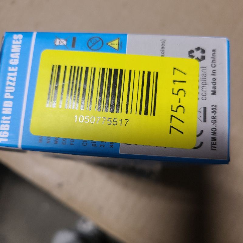 Photo 1 of 16 Bit Handheld Game for Kids, 3.0'' Large Screen Retro Gaming Player, Preloaded 200 HD Retro Kids Games with 2 Cartridges for Birthday Gift, Video Games for Boys & Girls Aged 4-12(Blue)