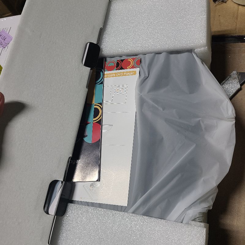 Photo 1 of 17.5" Portable DVD Player with 15.6" Large HD Screen, 6 Hours Rechargeable Battery, Support USB/SD Card/Sync TV and Multiple Disc Formats, High Volume Speaker, Black