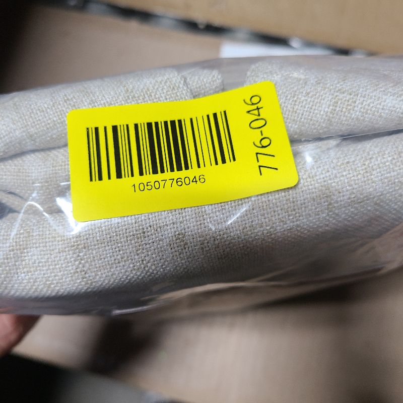 Photo 1 of 2 Pack Faux Linen Valance for Windows Kitchen Living Room Valances Rod Pocket Farmhouse Country Rustic Bathroom Small Window Treatment (54x15 inch, Natural)