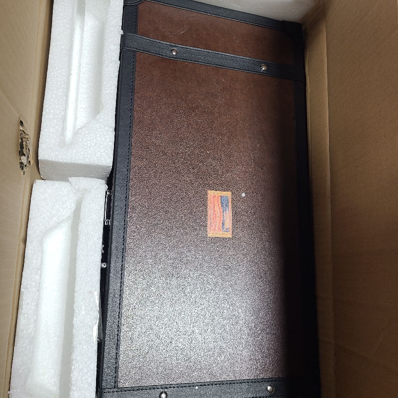 Photo 1 of 166 American Western Mahjong Set Suitcase Limited Edition Embedded Masterpiece Background in Leather Suitcase The Scream