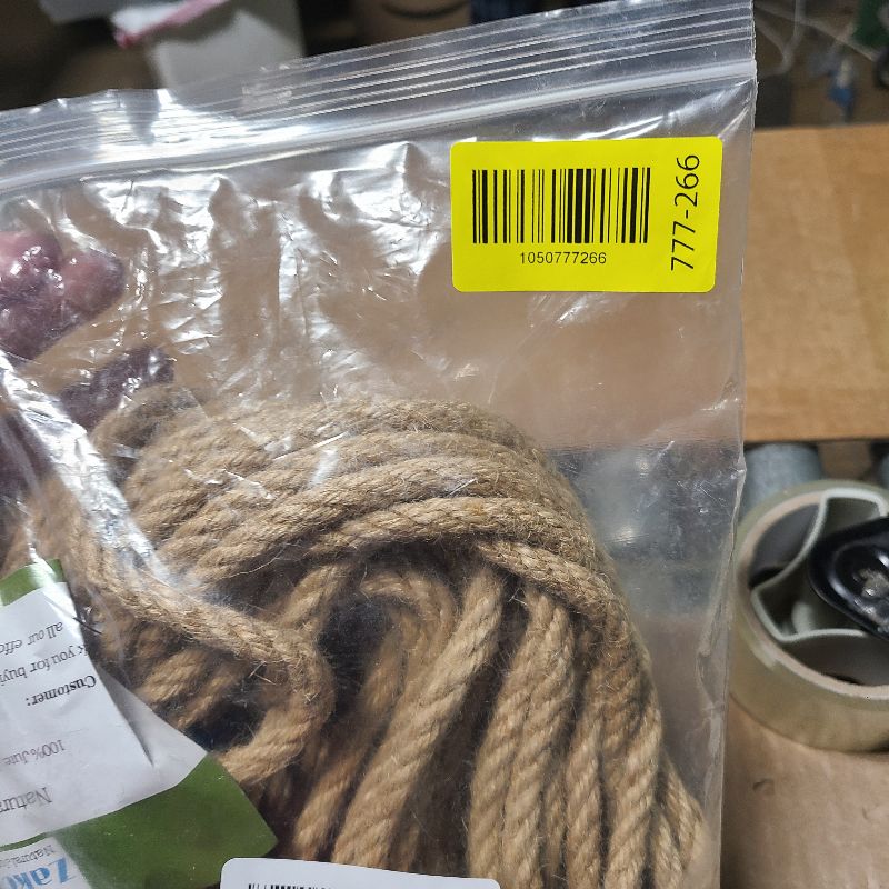 Photo 1 of 100 Feet 8mm Jute Twine, Heavy Duty Jute Rope, Natural Hemp Rope for DIY Arts Crafts, Gardening, Bundling?Home Decorating, Cat Scratching Post