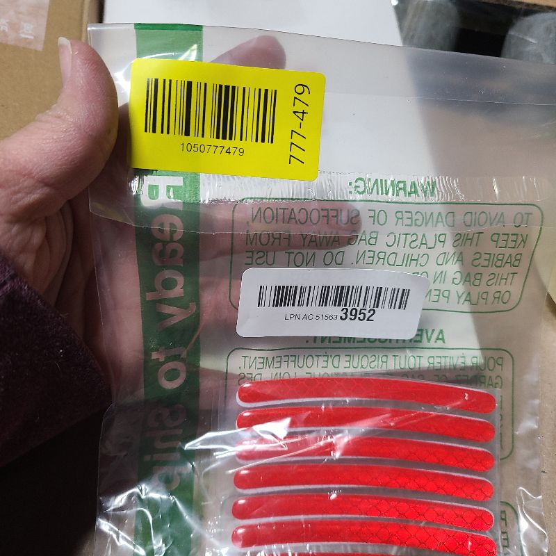 Photo 1 of 20PCS Car Wheel Reflective Decorative Strip,Night Safety Warning Stickers,Cars,Motorcycles,Bicycles are Applicable, Colorful and Diverse, a Street The Most Beautiful Car (Red)