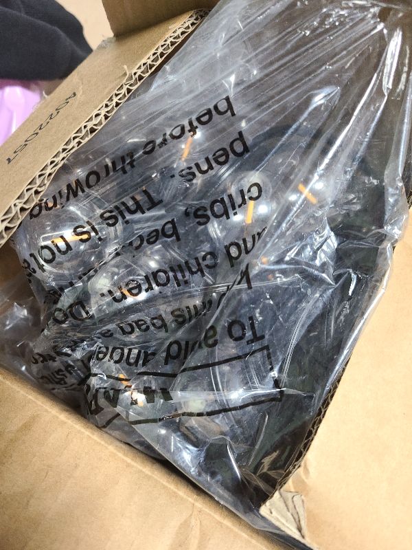 Photo 1 of 100ft 2-Pack Outdoor G40 LED Globe String Lights Dimmable Waterproof Shatterproof Light Strings with 52 Bulbs Connectable Commercial Hanging Lights for Christmas Patio House Backyard Balcony Party