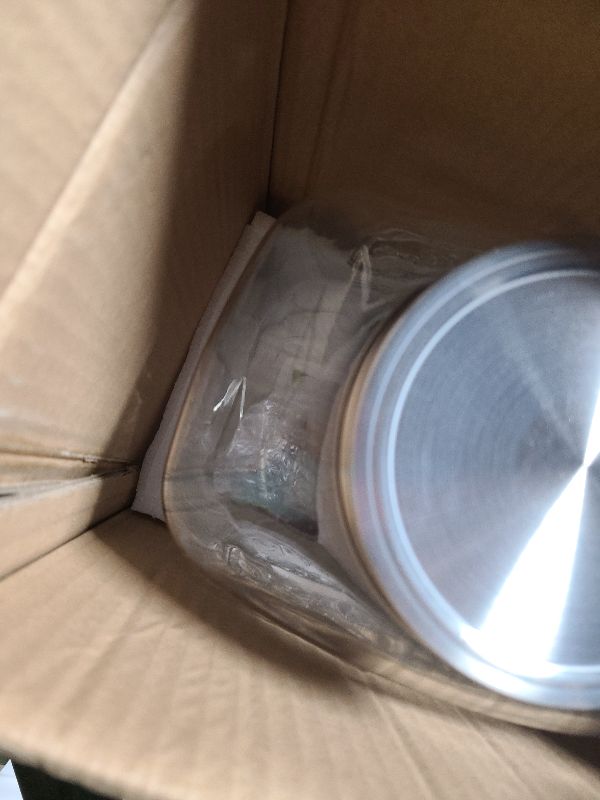 Photo 1 of 2 Gallon Glass Beverage Dispenser, Stainless Steel Leakproof Spigot and Lid, Glass Drink Dispensers for Parties, Water Beverage Dispenser Liquid Laundry Detergent Dispenser