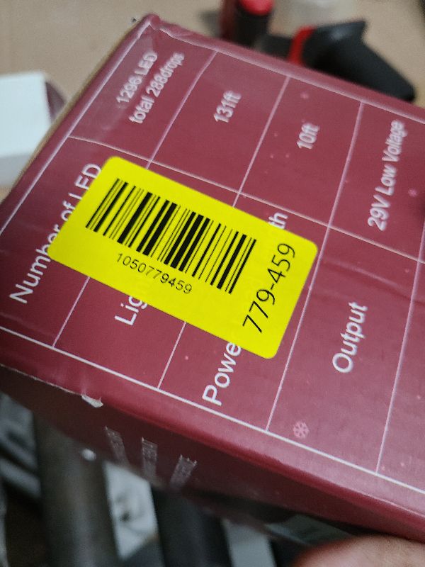 Photo 1 of 1296 LED Outdoor Christmas Lights with 288 Drops, 131FT Christmas Fairy Lights with 8 Modes Timer, Twinkly Lights IP44 Waterproof for Eaves Yard Room Holiday Wedding Party Decor (Blue)