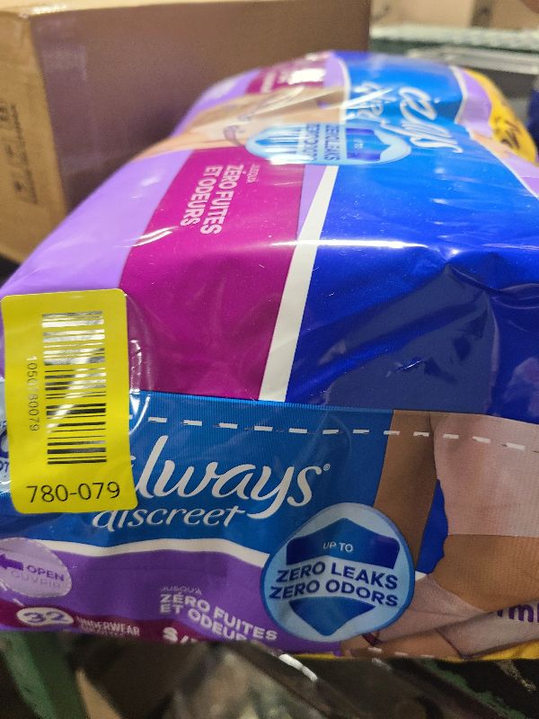 Photo 1 of Always Discreet Adult Incontinence Underwear for Women and Postpartum Underwear, Small/Medium, Up to 100% Bladder Leak Protection, 32 Count