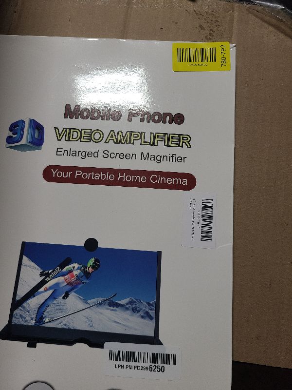 Photo 1 of 18 Inch Screen Magnifier for Cell Phone – 3D HD Magnifing Screen Enlarger Projector for Movies Videos and Gaming – Foldable Phone Stand Holder with Screen Amplifier–Compatible with All Smartphones