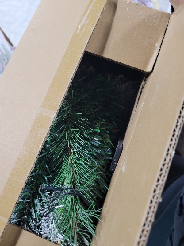 Photo 1 of 2 Pack Christmas Tree Urn Filler, Battery Operated with Timer, Pre-lit Warm White & Multi-Color Changing LED Lights, 21in Artificial Xmas Tree for Porch, Pathway, Yard, Outdoor Holiday Decoration