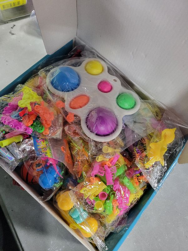 Photo 1 of 1000Pcs Fidget Toys Pack, Bulk Party Favors for Kids, Stocking Stuffers, Treasure Box Chest, Birthday Party, Classroom Carnival Prizes, Pinata Stuffers, Goodie Bag Stuffers, Stress Relief, Sensory Toy