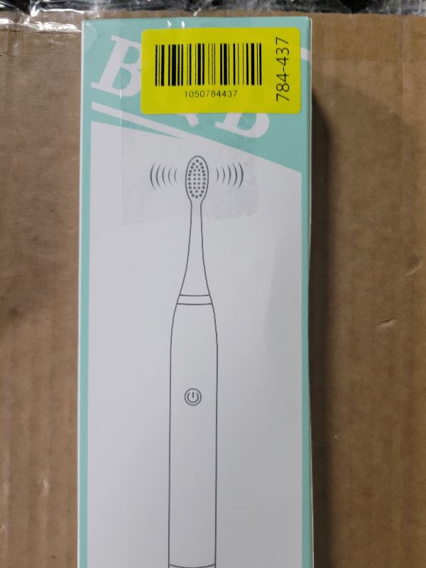 Photo 1 of 2 Pack Sonic Electric Toothbrush, Built-in 2-Minute Brushing Timer, 5 Brushing Modes, 10 Brush Heads (Blue&White)