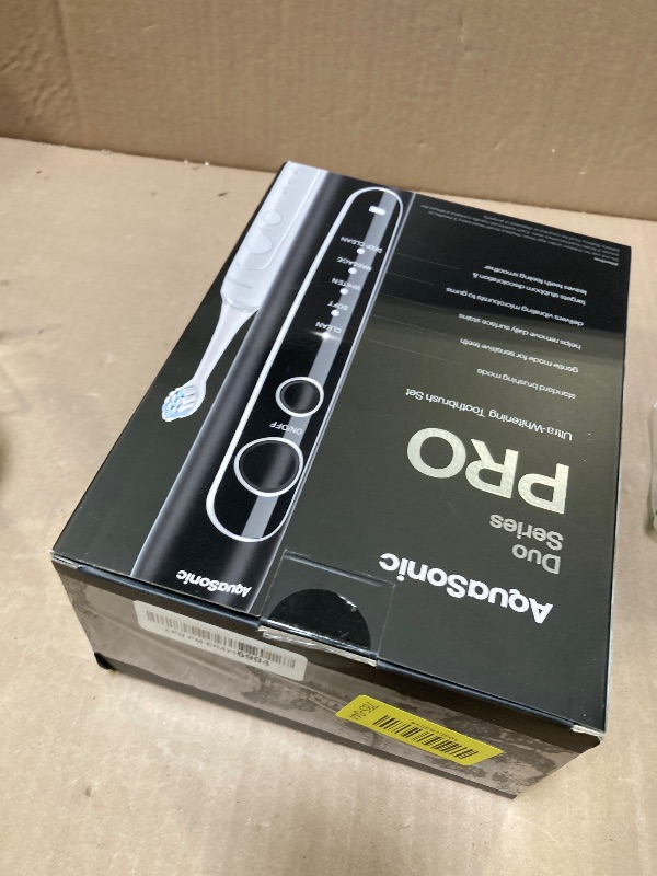 Photo 1 of Aquasonic Duo Series PRO – Ultra-Whitening Electric Toothbrush Set – 5 Modes & Smart Timers – Premium Travel Cases & 10 Proflex Brush Heads – ADA Accepted Toothbrushes