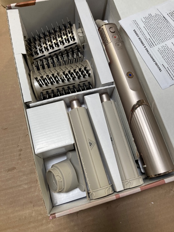 Photo 1 of Shark HD430REF (Refurbished) FlexStyle Air Styling & Drying System, Powerful Hair Dryer Brush & Multi-Styler with Auto-Wrap Curlers, Paddle Brush, Oval Brush, Concentrator Attachment, Stone (Renewed)
