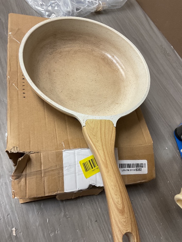 Photo 1 of SENSARTE Nonstick Ceramic Frying Pan Skillet, 9.5 Inch Omelet Pan, Healthy Non Toxic Chef Pan, Induction Compatible Egg Pan with Heat Resistant Handle, PFAS-Free