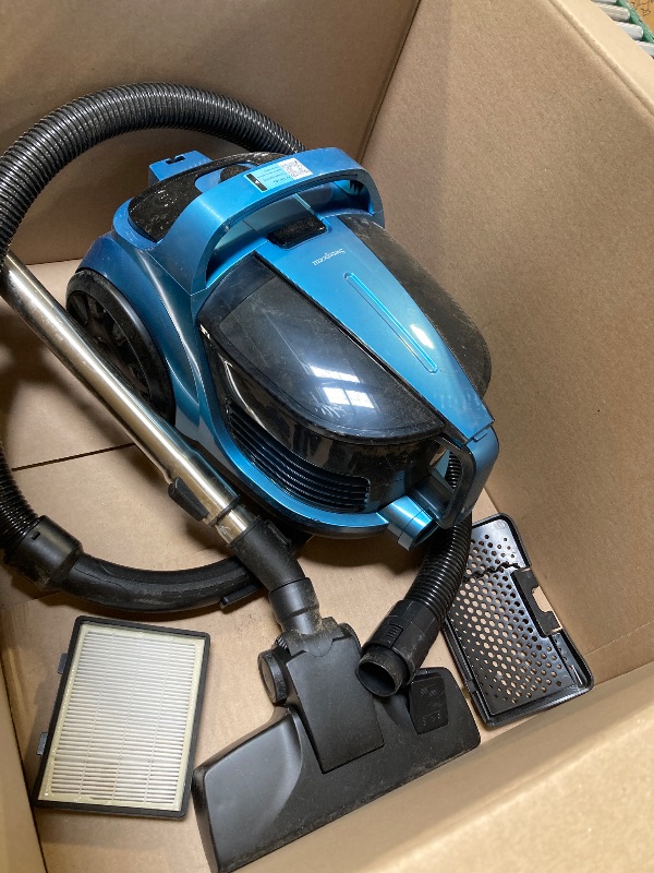Photo 1 of Canister Vacuum Cleaner, 30KP Bagless Vacuum Cleaner, 4.5QT Large Dust Cup, Retractable Cord, Double HEPA Filter, 5 Tools, 1600W Lightweight Canister Vacuum for Home, Pet, Hard Floors, Carpets