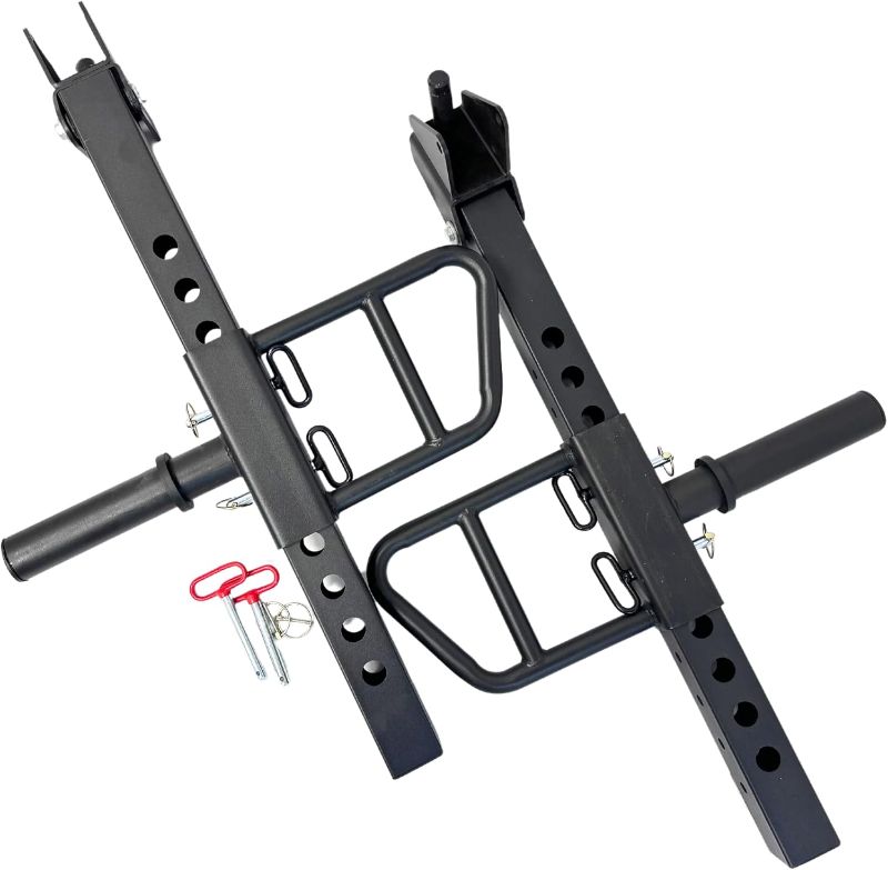 Photo 1 of HulkFit 2.3-inch x 2.3-inch Pro Series Power Cage Squat Rack Attachments Accessories for Home Gym Strength Training Exercise Equipment | Bench Press, Squats, and Deadlifts