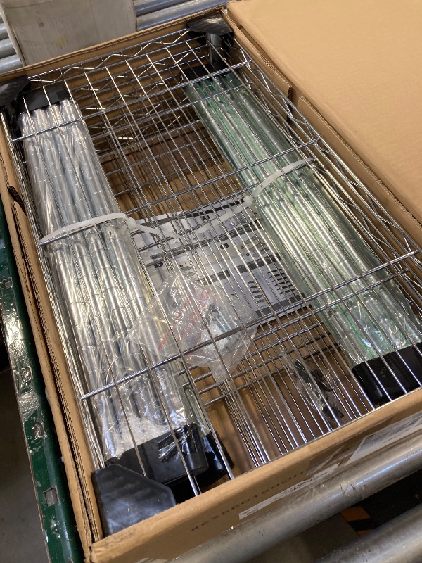 Photo 1 of 1250 lbs Steel Heavy Duty 5-Tier Utility Shelving Unit Steel Organizer Wire Rack for Home,Kitchen,Office,Chrome (13.7" D x 23.6" W x 62.4" H)