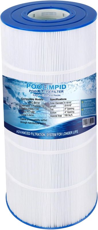 Photo 1 of CS150 Pool Filter Compatible with Jandy CS150,CC1500RE, CCX1500RE, X-Stream 150, PWWCT150, R0462300, PJANCS150, PXST150, C-8414, C-8317, FC-0822, FC-1287,150 sq. ft, 1 Pack