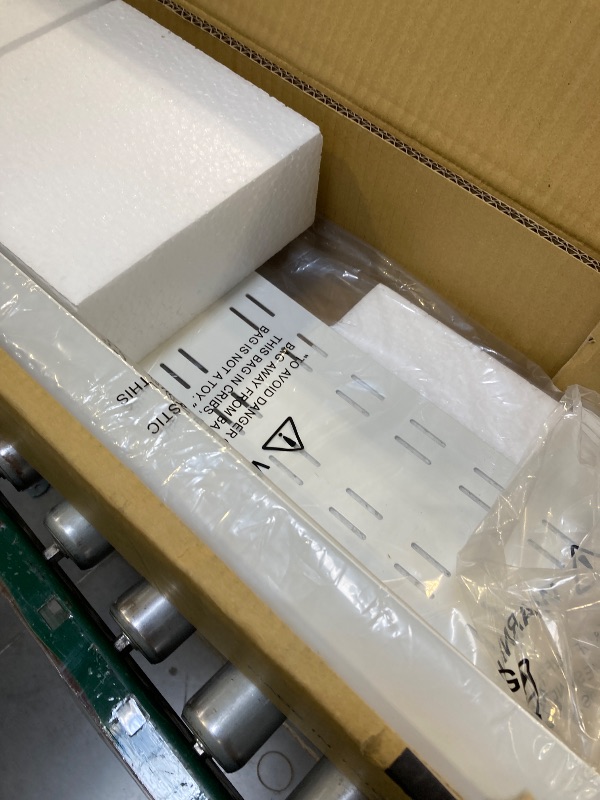 Photo 1 of Stand Up Desk Store Under Desk Cable Management Tray Horizontal Computer Cord Raceway and Modesty Panel (White, 39")
