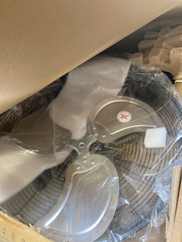 Photo 1 of 20” Wall Mount Fan 7000 CFM High Velocity Wall Industrial Fan 120° Oscillating Fans 3-Speed for Household, Commercial Use - ETL Listed, Black