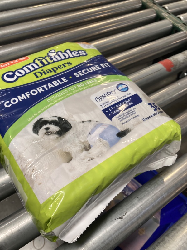 Photo 1 of Hartz Disposable Dog Diapers, Size S 36 count, Comfortable & Secure Fit, Easy to Put On